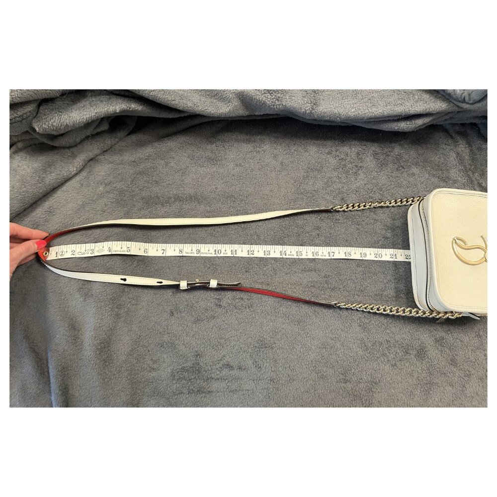 Christian Louboutin Radioloubi Small Crossbody — Bianco Calf Leather - Picture 11 of 14
